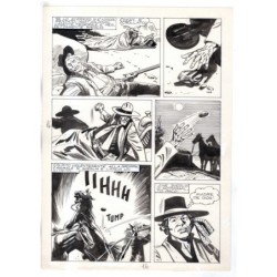 Rodeo - L'ombra della forca - p.16 - Renato Polese - Tavola Originale  - 1977