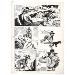 Rodeo - L'ombra della forca - p.17 - Renato Polese - Tavola Originale  - 1977
