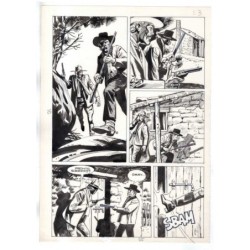 Rodeo - L'ombra della forca - p.25 - Renato Polese - Tavola Originale  - 1977