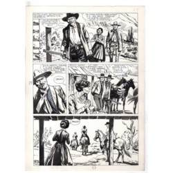 Rodeo - L'ombra della forca - p.27 - Renato Polese - Tavola Originale  - 1977