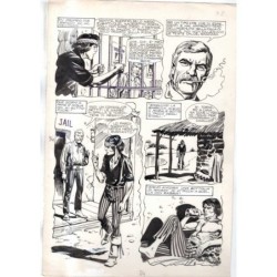 Rodeo - L'ombra della forca - p.34 - Renato Polese - Tavola Originale  - 1977