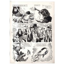 Rodeo - L'ombra della forca - p.35 - Renato Polese - Tavola Originale  - 1977