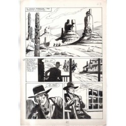 Rodeo - L'ombra della forca - p.45 - Renato Polese - Tavola Originale  - 1977