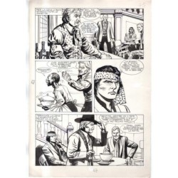 Rodeo - L'ombra della forca - p.47 - Renato Polese - Tavola Originale  - 1977