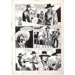 Rodeo - L'ombra della forca - p.49 - Renato Polese - Tavola Originale  - 1977