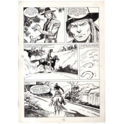 Rodeo - L'ombra della forca - p.56 - Renato Polese - Tavola Originale  - 1977