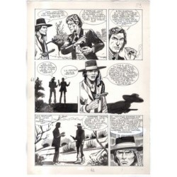 Rodeo - L'ombra della forca - p.61 - Renato Polese - Tavola Originale  - 1977
