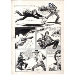 Rodeo - L'ombra della forca - p.63 - Renato Polese - Tavola Originale  - 1977