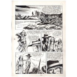 Rodeo - L'ombra della forca - p.66 - Renato Polese - Tavola Originale  - 1977