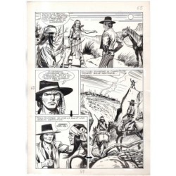 Rodeo - L'ombra della forca - p.67 - Renato Polese - Tavola Originale  - 1977
