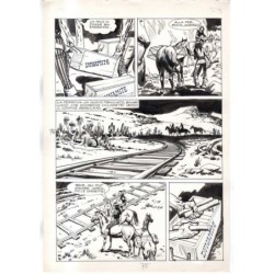 Rodeo - L'ombra della forca - p.75 - Renato Polese - Tavola Originale  - 1977