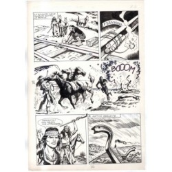 Rodeo - L'ombra della forca - p.76 - Renato Polese - Tavola Originale  - 1977