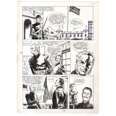 Rodeo - L'ombra della forca - p.79 - Renato Polese - Tavola Originale  - 1977