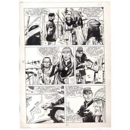 Rodeo - L'ombra della forca - p.81 - Renato Polese - Tavola Originale  - 1977