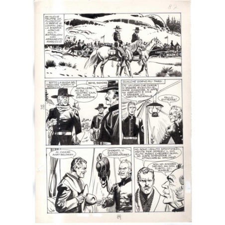 Rodeo - L'ombra della forca - p.89 - Renato Polese - Tavola Originale  - 1977