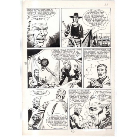 Rodeo - L'ombra della forca - p.90 - Renato Polese - Tavola Originale  - 1977