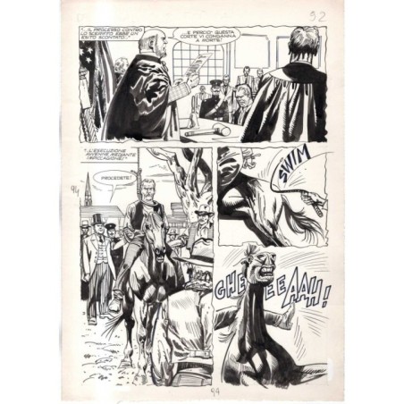 Rodeo - L'ombra della forca - p.94 - Renato Polese - Tavola Originale  - 1977