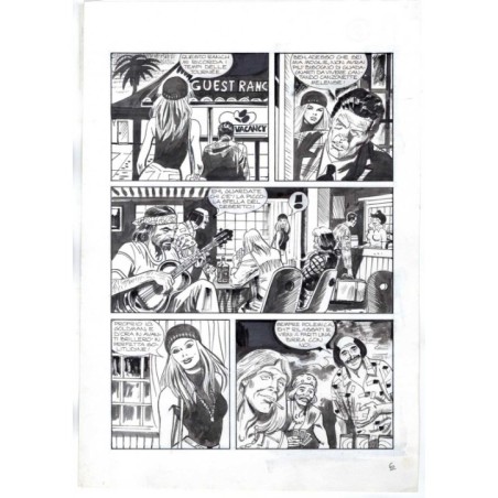 Nick Raider - Las Vegas! - p.6 - Renato Polese - Tavola Originale  - 1996