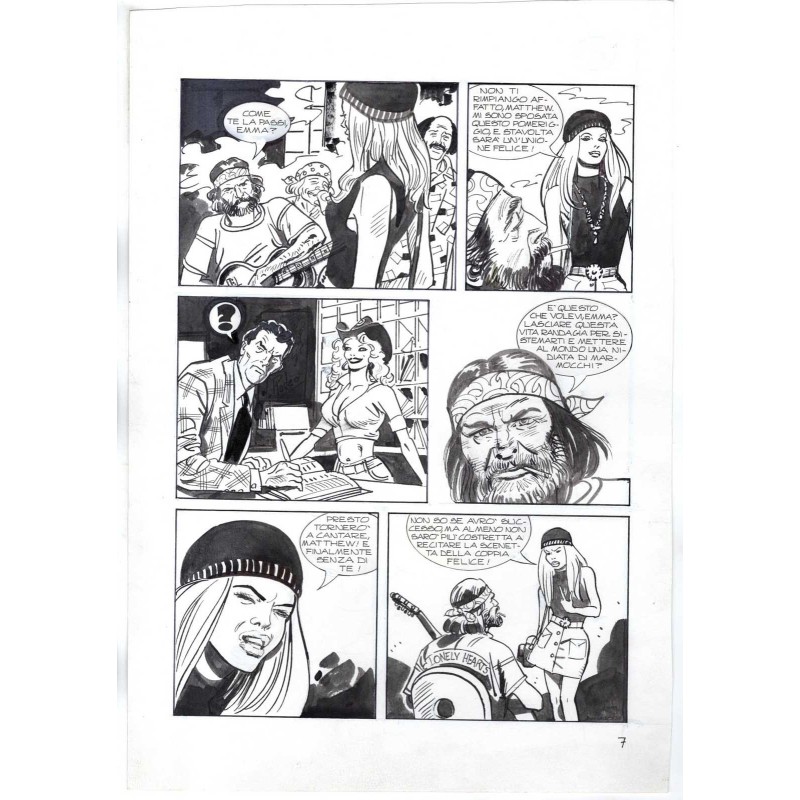 Nick Raider - Las Vegas! - p.7 - Renato Polese - Tavola Originale  - 1996