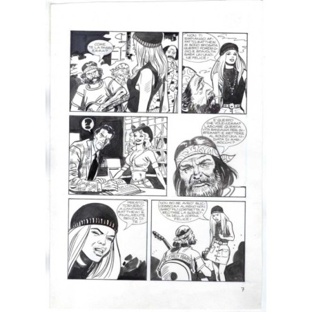 Nick Raider - Las Vegas! - p.7 - Renato Polese - Tavola Originale  - 1996