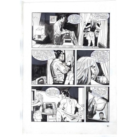 Nick Raider - Las Vegas! - p.10 - Renato Polese - Tavola Originale  - 1996