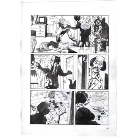 Nick Raider - Las Vegas! - p.14 - Renato Polese - Tavola Originale  - 1996
