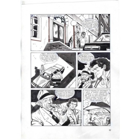 Nick Raider - Las Vegas! - p.15 - Renato Polese - Tavola Originale  - 1996