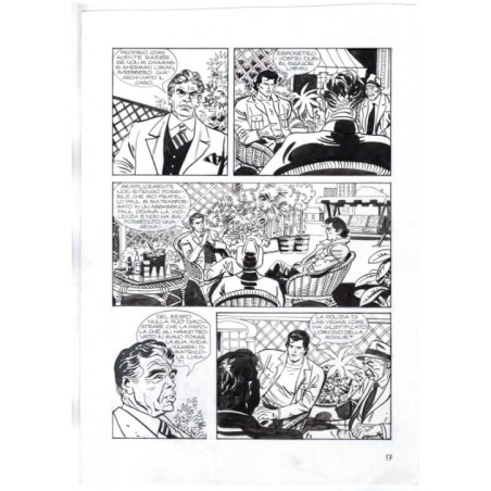 Nick Raider - Las Vegas! - p.17 - Renato Polese - Tavola Originale  - 1996