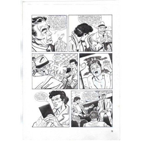 Nick Raider - Las Vegas! - p.18 - Renato Polese - Tavola Originale  - 1996