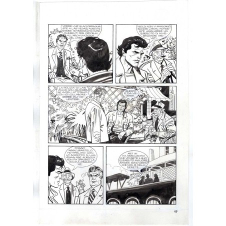 Nick Raider - Las Vegas! - p.19 - Renato Polese - Tavola Originale  - 1996