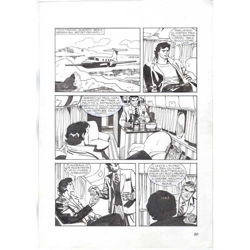Nick Raider - Las Vegas! - p.20 - Renato Polese - Tavola Originale  - 1996
