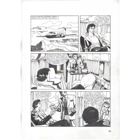 Nick Raider - Las Vegas! - p.20 - Renato Polese - Tavola Originale  - 1996