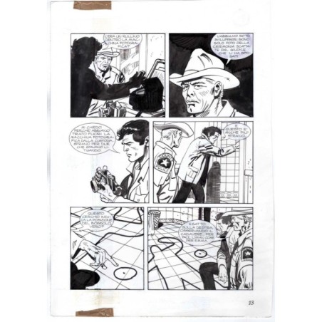 Nick Raider - Las Vegas! - p.23 - Renato Polese - Tavola Originale  - 1996