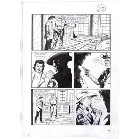 Nick Raider - Las Vegas! - p.24 - Renato Polese - Tavola Originale  - 1996
