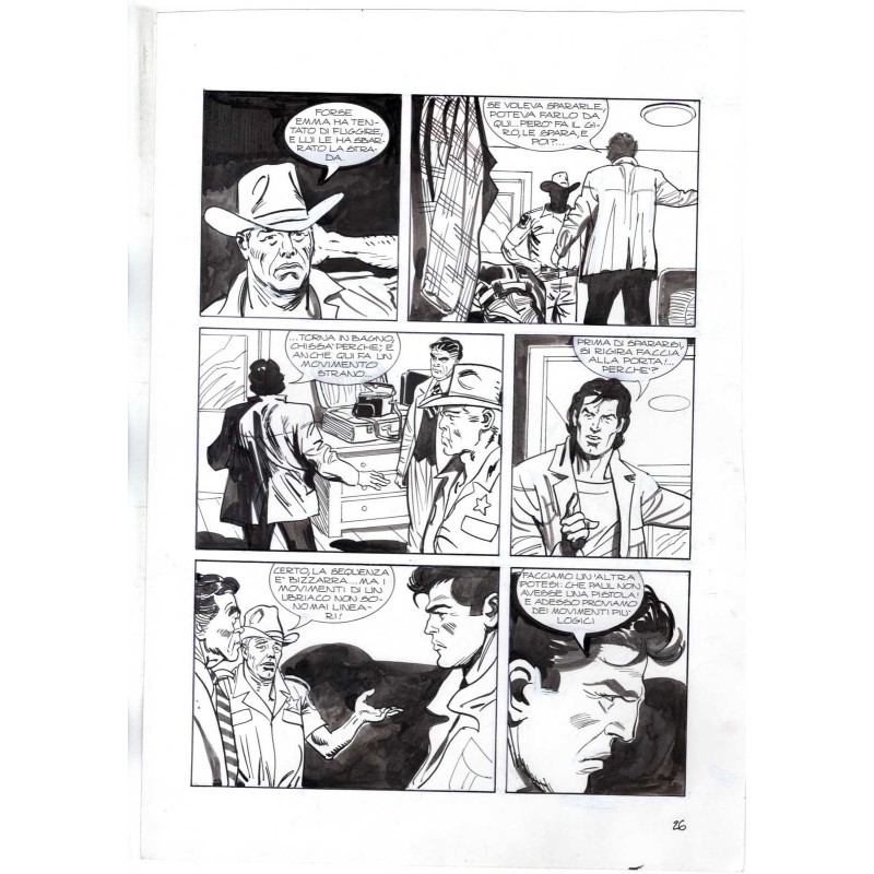 Nick Raider - Las Vegas! - p.26 - Renato Polese - Tavola Originale  - 1996