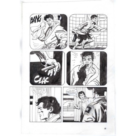 Nick Raider - Las Vegas! - p.28 - Renato Polese - Tavola Originale  - 1996