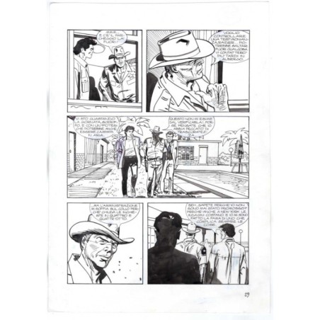 Nick Raider - Las Vegas! - p.29 - Renato Polese - Tavola Originale  - 1996
