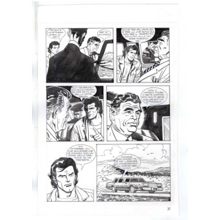 Nick Raider - Las Vegas! - p.31 - Renato Polese - Tavola Originale  - 1996