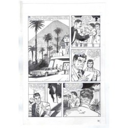Nick Raider - Las Vegas! - p.32 - Renato Polese - Tavola Originale  - 1996