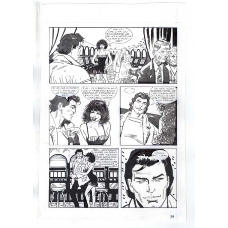 Nick Raider - Las Vegas! - p.34 - Renato Polese - Tavola Originale  - 1996
