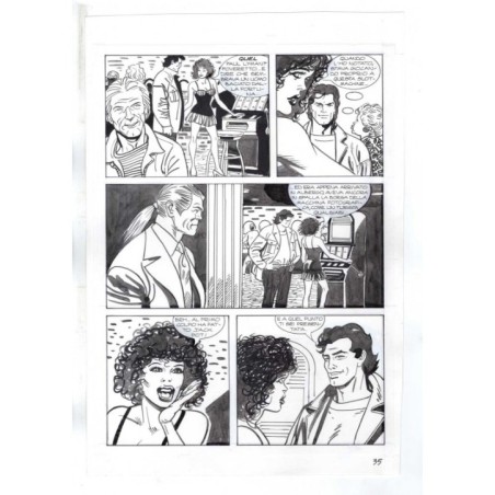 Nick Raider - Las Vegas! - p.35 - Renato Polese - Tavola Originale  - 1996