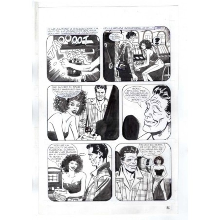 Nick Raider - Las Vegas! - p.36 - Renato Polese - Tavola Originale  - 1996