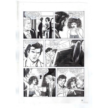 Nick Raider - Las Vegas! - p.37 - Renato Polese - Tavola Originale  - 1996