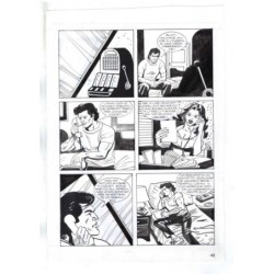 Nick Raider - Las Vegas! - p.43 - Renato Polese - Tavola Originale  - 1996