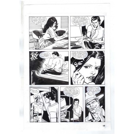 Nick Raider - Las Vegas! - p.44 - Renato Polese - Tavola Originale  - 1996