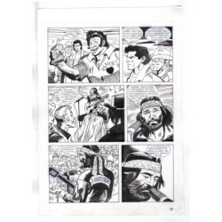 Nick Raider - Las Vegas! - p.47 - Renato Polese - Tavola Originale  - 1996