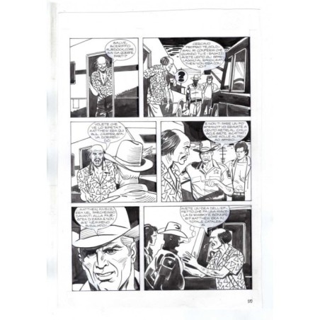 Nick Raider - Las Vegas! - p.50 - Renato Polese - Tavola Originale  - 1996