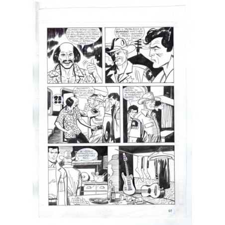 Nick Raider - Las Vegas! - p.51 - Renato Polese - Tavola Originale  - 1996