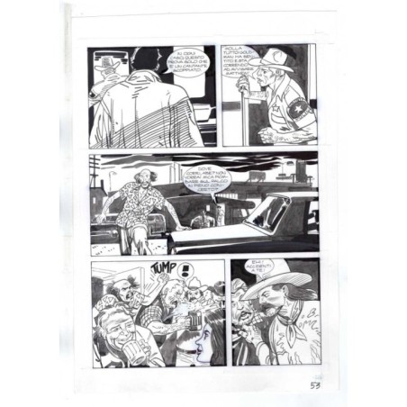 Nick Raider - Las Vegas! - p.53 - Renato Polese - Tavola Originale  - 1996