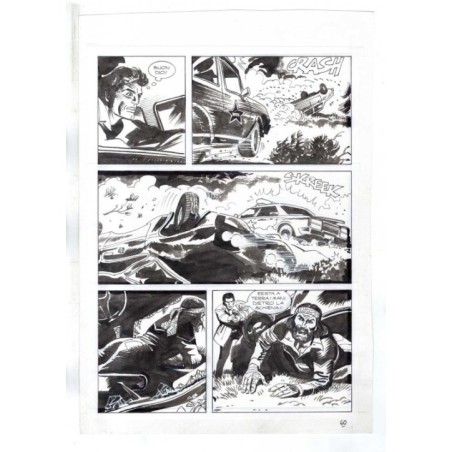 Nick Raider - Las Vegas! - p.60 - Renato Polese - Tavola Originale  - 1996